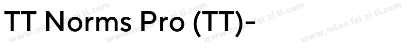 TT Norms Pro (TT)字体转换